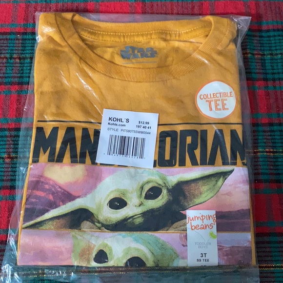 5 for $20!Toddler Boy Jumping Beans® The Mandalorian Grogu Star Wars Graphic Tee - Picture 2 of 3